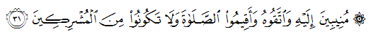 quran 30.31