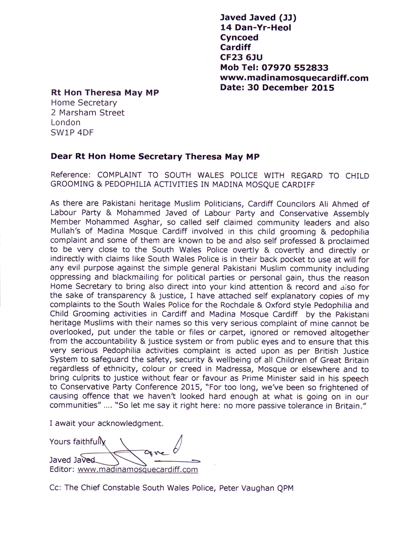 Theresa May Letter