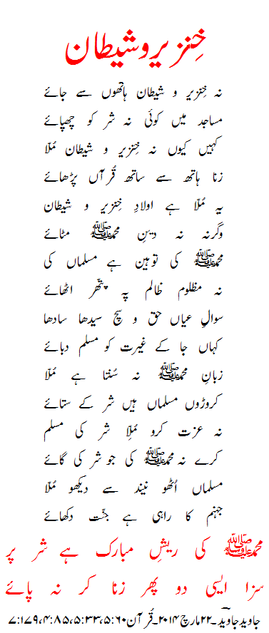 swine and satan poem bu javed javed