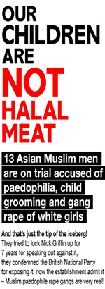 Our children are not halal meat